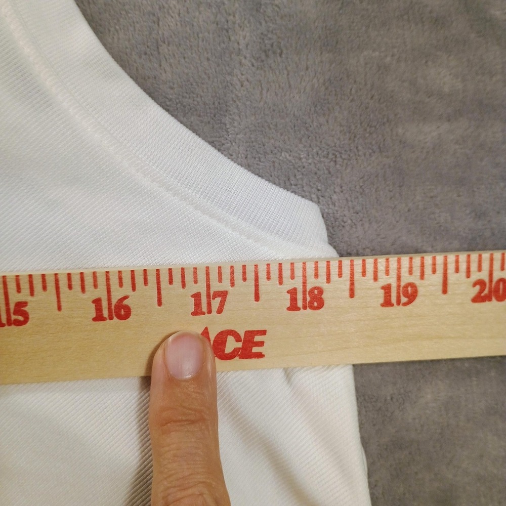 Freely Womens Medium White V Neck Split Hem Lightweight‎ Athletic Tank Top - Picture 5 of 11
